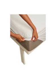 Resim Evony Fitted Alez 160x200+30 Cm Çift Kişilik Sıvı Geçirmez Micro Kumaş Beyaz 