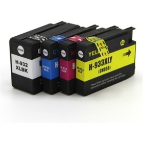 Resim photo print Premium® Hp 932xl Uyumlu Yüksek Kapasite 4 Renk Muadil Kartuş Seti 
