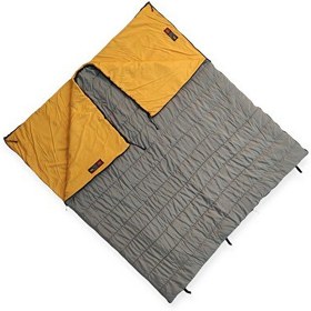 Resim Naturecamp Hati 200 -5 Derece Birleşebilir Çift Kişilik Gri Uyku Tulumu 