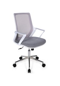 Resim Ofisbazaar Alf Beyaz Fileli Çalışma Koltuğu Ergonomik Şef Ve Toplantı Koltuğu Gri Gri 