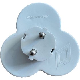 Resim Güçlü Plastik Desenli 3'LÜ GOLYAT PRİZ 