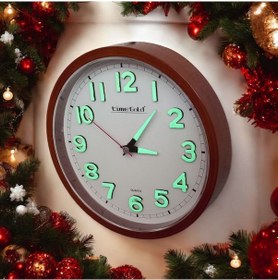 Resim Fosforlu 3d Kabartma Rakam Mini Küçük Duvar Saati 22 Cm Eskitme 