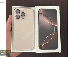 Resim Apple iPhone 16 Pro İkinci El YD | 128 GB | Çöl Titanyum 