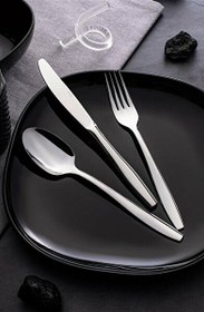 Resim Nehir Sahra 12 Adet Sade Tatlı Çatal 