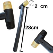 Resim Vidalı Kauçuk & Plastik Tokmak Çekiç (Çap: 2 cm Uz:28 Cm) 