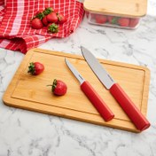 Resim Bambum Mastercut Bıçaklı Kesme Tahtası - Açık Kahverengi - 32x19 cm 