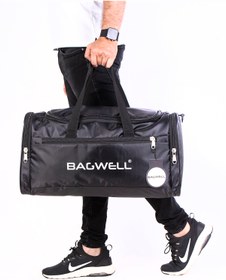 Resim BAGWELL Yeni Sezon Büyük Unisex Siyah Spor Ve Seyahat Çantası 