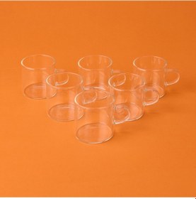 Resim Delii Glassware 6'lı Kahve Fincanı - Şeffaf Çok Renkli 