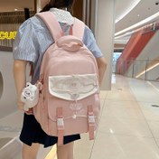Resim Kadınlar için Sırt Çantası - Ayarlanabilir Askılar, Çok Katmanlı, Dayanıklı Polyester Astar, Fermuar Kapatma, Hafif Tasarım, Kolej, Seyahat - Siyah, Kolej Gereksinimleri Taşıyıcı, Modern Öğrenci Taşıyıcı, Güvenli Fermuar Kapatma 
