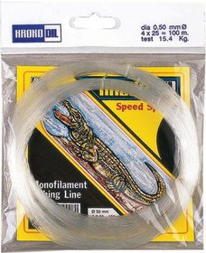 Resim Krokodil Paket Misina Beyaz 0.25Mm - 100Mt - 4.2Kg 