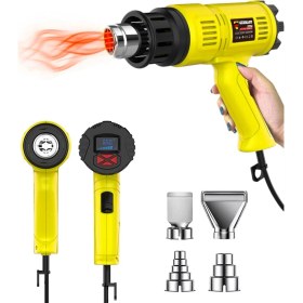 Resim Germany Style GRM9001 Sıcak Hava Tabancası Dijital Isı Göstergeli 2000 Watt Hem Sıcak Hem Soğuk 