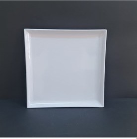 Resim 6 Adet Standart Kare Melamin Tatlı & Yemek Servis Tabağı 30 Cm - Beyaz Beyaz 
