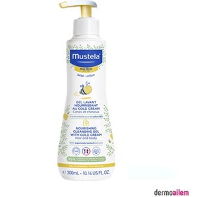 Resim Mustela Cold Cream ve Organik Balmumu İçeren Besleyici Bebek Şampuanı 300ml 