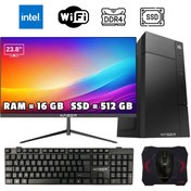 Resim Xaser XSR1004 I5 7400 16GB Ram 512GB SSD 23.8" Monitör Ofis Hazır Sistem 