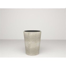 Resim Nuano Consept Sina Serisi Yuvarlak Saksı Bej 40x45 