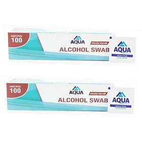 Resim Aqua Alcohol Swap Cilt Temizleme Mendili 2 x 100'lü 