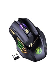 Resim Imice Gw-X7 7 Tuşlu Sessiz 2.4g Wireless Bluetoothlu Şarj Edilebilir Kablosuz Gaming Mouse 