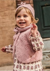 Resim Mayoral kız bebek kürk yelek 2327 - PEMBE / 12 ay 