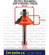 Resim BRK SAP 6 MM RULMANLI FREZE 