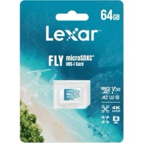 Resim Lexar 64GB microSD FLY 1066X 160MB/s Okuma 90MB/s Yazma Yüksek Performans Hafıza Kartı LMSFLYX064G-BNNNG 