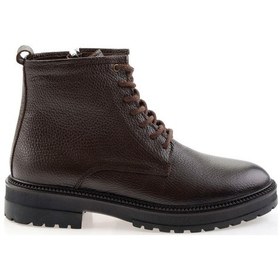 Resim Kahve Hakiki Deri Erkek Bot & Bootie E02594401340 Kahve 