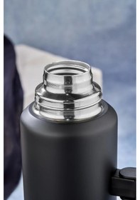 Resim Cooker 1.5 Lt Kulplu Paslanmaz Çelik Termos Siyah 