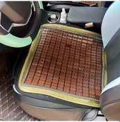 Resim Gaojunshop01 Kahverengi Bambu Yüzeyli Nefes Alabilir Tek Parça Ofis Araç Koltuğu Süngeri 