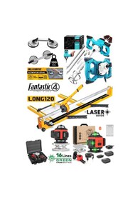 Resim Staxx Fnts4 Fantastic4 Set 120cm Seramik Fayans Kesme-2'li Vantuz-boya Karıştırıcı -16 Satır Lazer 