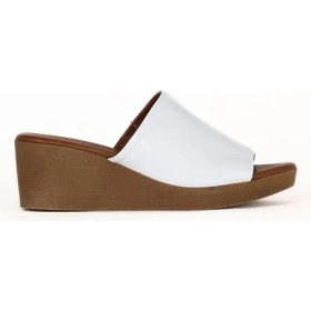 Resim Bueno Shoes Beyaz Deri Kadın Dolgu Topuklu Terlik 01WE3903 01WE3903 