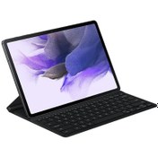 Resim Samsung Galaxy Tab S7 Fe / S7+ / S8+ S7 Fe 5G Klavyeli Kılıf Siyah 