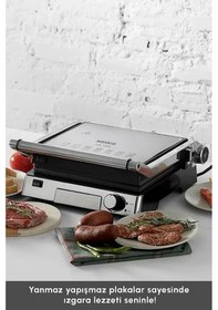 Resim Karaca Biogranit 2000 W Paslanmaz Çelik Izgara ve Tost Makinesi 