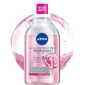 Resim Nıvea Aqua Rose Gül Suyu Ve Serum İçeren Çift Fazlı Micellar Makyaj Temizleme Suyu 400ml,yüz Göz Dudak, Spf Filtrelerini Temizler 
