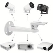 Resim 2'si 1 Arada Projeksiyon ve Kamera Duvar Montaj Braketi – HY300PRO, Hikvision, Dahua ve Diğerleri ile Uyumlu, 1/4" Vida, Ayarlanabilir Açı, Dayanıklı, Kolay Kurulum, Ev, Ofis veya Dış Mekan Kullanımı İçin İdeal 