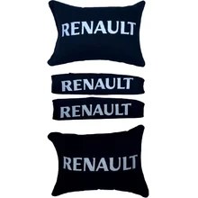 Resim Otomind Renault Nakışlı Boyun Yastığı Konfor Seti 