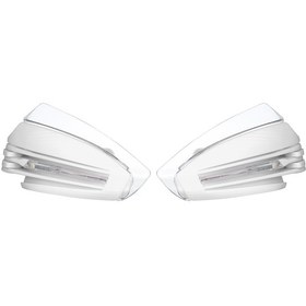 Resim Ranyeek Motorcycle Universal 22mm Grip Led Sinyal Işıklı, Su Geçirmez, Rüzgar Ve Darbe Koruyucu Kolluk Beyaz 