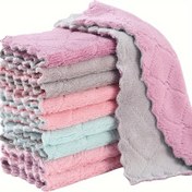 Resim 10 Adet Premium Mikrofiber Mutfak Havluları, Çok Yönlü, Süper Emici Bulaşık Bezleri, Ev Temizliği, Mutfak ve Banyo Kullanımı için 