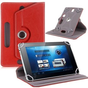 Resim prolysus Casper Vıa T27 7,0" Inç Kılıf Üniversal Dönerli Standlı Kapaklı Tablet Kılıfı 