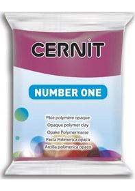 Resim Cernit Polimer Kil Seramik Hamuru Number One 56gr 411 Bordeaux 
