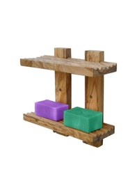 Resim Ahşap Banyo Sabunluk Rafı 