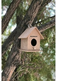 Resim Ahşap Kuş Evi Yuvası Boyanabilir Çocuk Etkinlik 