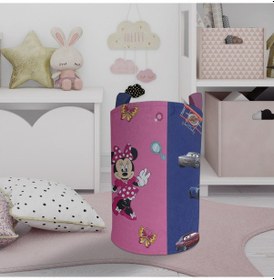 Resim Mekta Home Bebek Ve Çocuk Odası Pembe Mavi Seksekli Oyuncak Sepeti Renkli Çok Renkli 