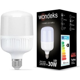 Resim Led Ampul E27 220V Beyaz 30W 6500K 170X100 Mm Wondeks 