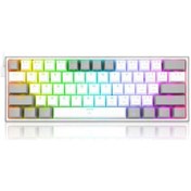 Resim SHOPPINGSTAR REDRAGON K617 FIZZ RGB RED SWITCH MEKANİK OYUNCU KLAVYESİ BEYAZ/GRİ 