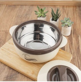 Resim Cooker Yk3150 Çelik Hazneli Kilit Kapaklı Yemek Termosu Krem 