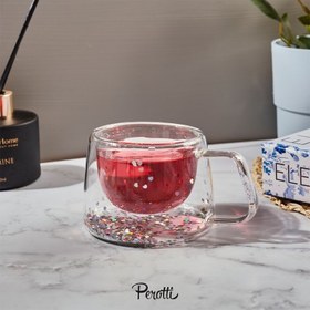 Resim Perotti Double Hearts Cidarlı Kupa 200 ml 