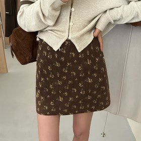 Resim Şık Tarz| Vintage Esintili Çiçekli A Kesim Etek - Yüksek Bel, Zayıflatıcı Kesim, Arka Fermuar Tasarımı, Kadınlar İçin Çok Yönlü Polyester Mini Etek, Günlük Moda Etek|Vintage Çiçekli Etek|Polyester Kumaş Etek 