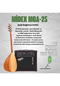 Resim Yonka B-143k-amp Amfili Kısa Sap Dut Ağacı Kaliteli Saz Bağlama Seti 