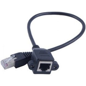 Resim BiSıfır Rj45 Erkek - Dişi Uzatma Panel Tip Cat5 - Cat6 (10 Adet) 