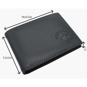 Resim Westpolo Hakiki Deri Kağıt Para Ve Bol Şeffaf Kart Bölmeli Unisex Kartlık - 617 Gri 