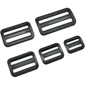 Resim 30 Paket Tri Glide Ayakkabı Tokaları, Ayarlanabilir Plastik Kumaş Kayışları, 3/4 İnç ile 2 İnç Arası, 20mm 25mm 32mm 38mm 50mm, Siyah Triglides Sırt Çantaları ve Çantalar için, Dayanıklı ve Kullanımı Kolay 